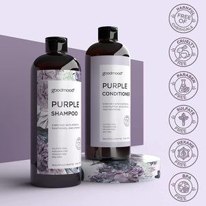 New Purple Shampoo and Conditioner Set2x16 oz